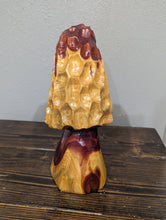 Chainsaw Carving of Morel Mushroom, Cedar Log Morel Mushroom carving, Made in USA Creation Carvings