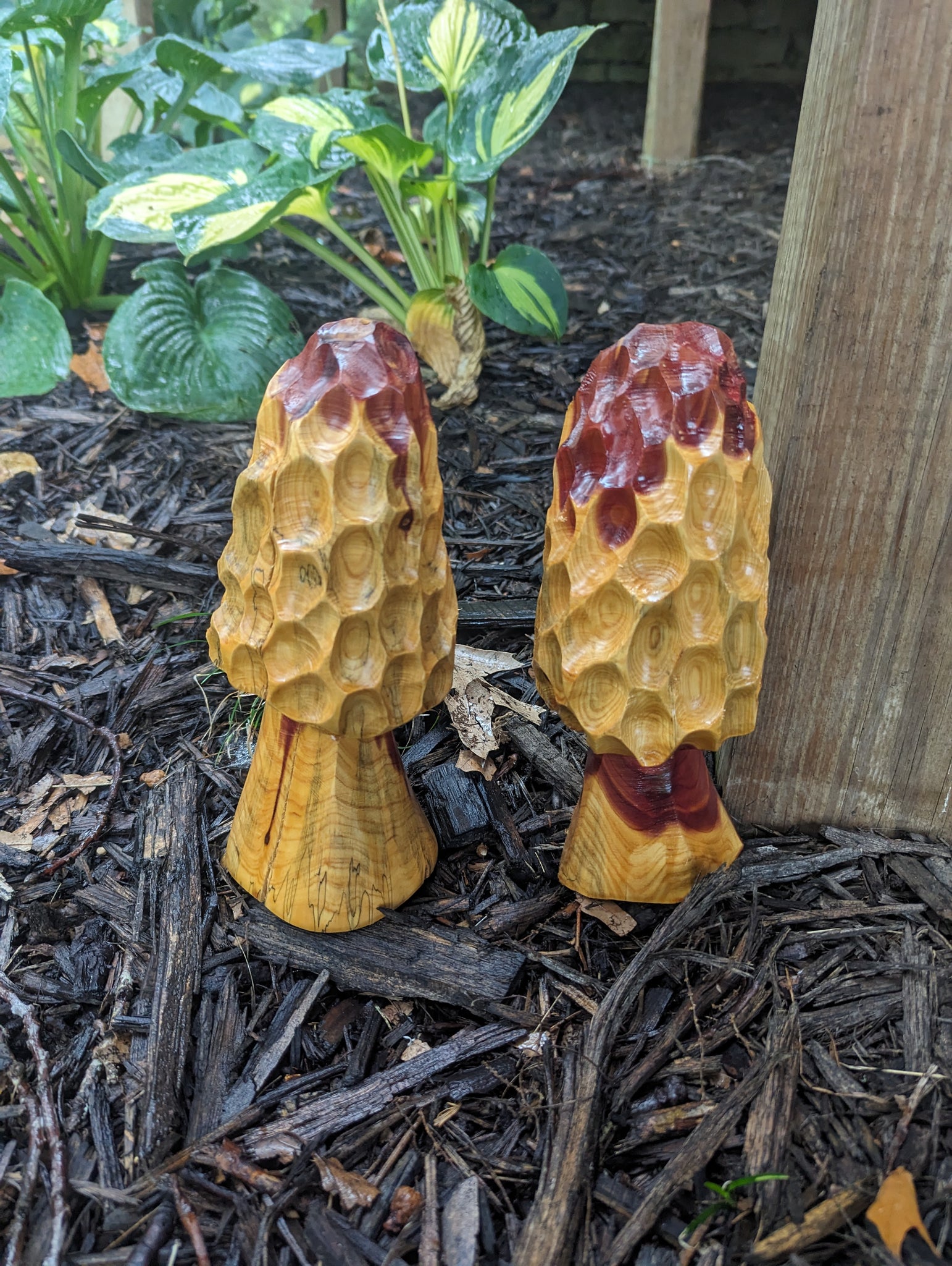 Carved Wooden Mushrooms - Design 1 – EthicalRoots