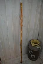 3D christian cross hand carved walking stick