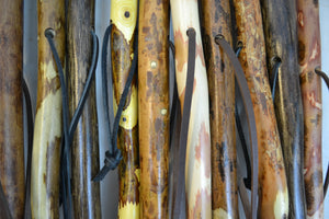 Hardwood walking sticks