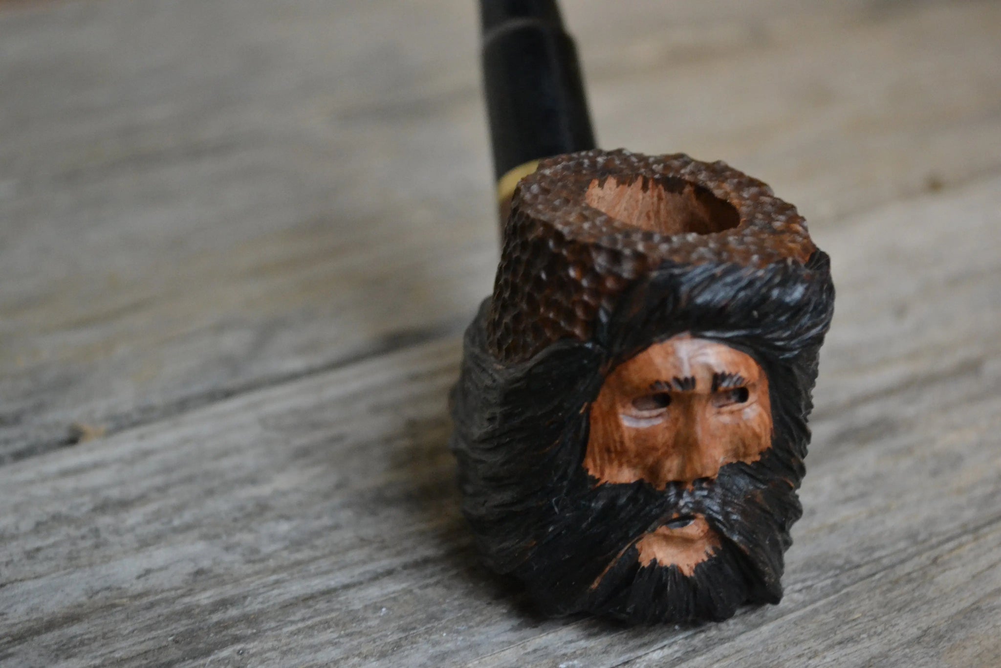hand carved tobacco pipe Handcarved Raven Smoking Designed to keep your pipe steady and close by Pipe, Tobacco Pipe, Italian Briar