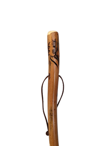 Hand-carved Dog walking stick 