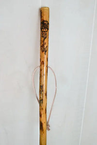 vine and flower walking stick