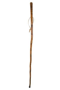 Flower and Vine Carved youth walking stick 
