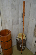 Hickory Hiking Stick with Flowers