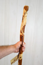 Hiking stick with Wood Spirit Carving