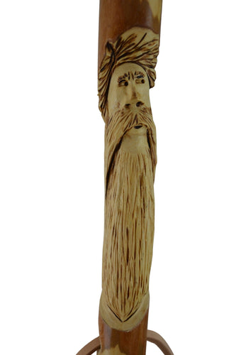 Mountain Man Carving walking stick 