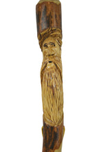 Mountain Man face carving walking stick