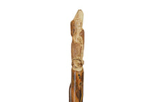 Walking stick with Wolf carving