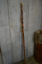 Hickory Wolf Carving on Stick