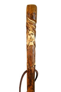 Hand-carved Wood Spirit staff