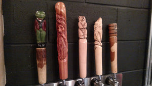 Tap Handle, Beer Tap Handles, Handmade Carved Spigot, Rustic Beer Taps, Lodge, Cabin, Crafter Brewery, Craft, Wood Spirit, Bear, Wolf, Keg