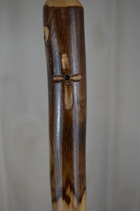 Cross Carving on Walking Stick