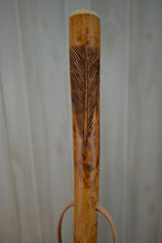 Turkey Feather hardwood walking stick 