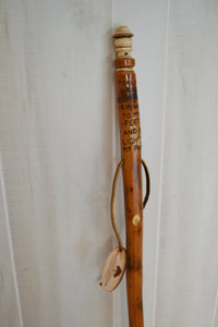 Walking Stick, Bible Verse, Lantern Carving - "Psalm 119:105 Your Word is a Lamp to my Feet and a Light to my Path" - by Creation Carvings